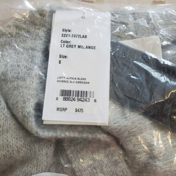 3.1 Phillip Lim Lofty Alpaca Wool Gray Cardigan Sweater Size Small - Picture 8 of 9